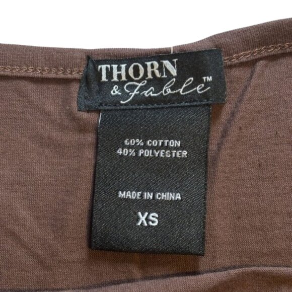 🍄 Hot Topic Brown Mushroom Flora Tank Top & Ruffled Shorts Lounge Set 🍄 - Picture 5 of 9